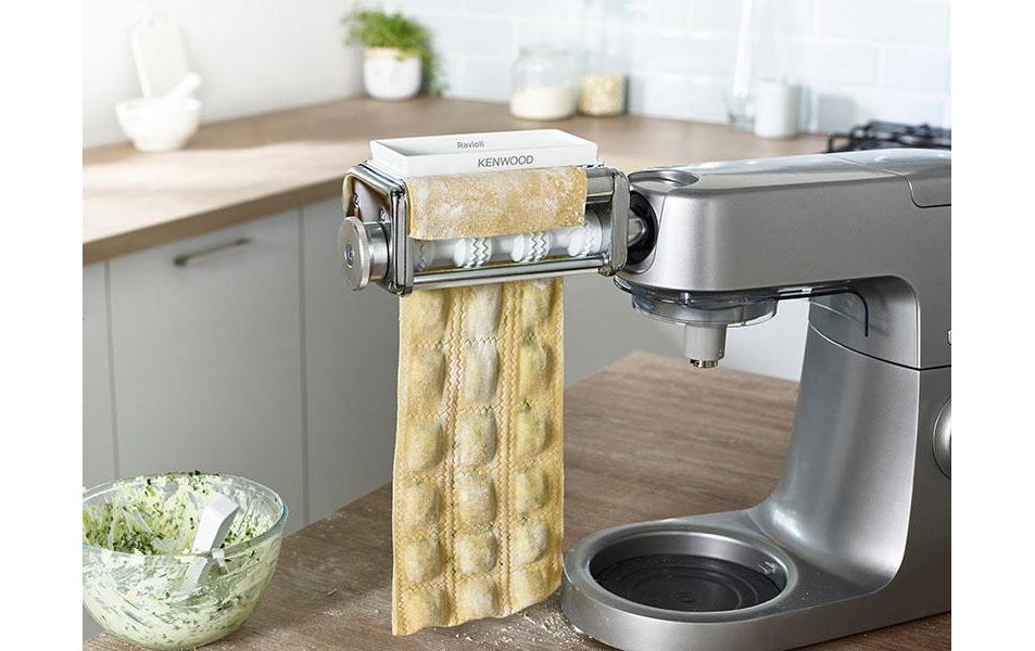 Kenwood Ravioliaufsatz KAX93.A0ME – 22,6 × 11,3 × 9,3 cm, für Chef, kMix, Metall, Silber