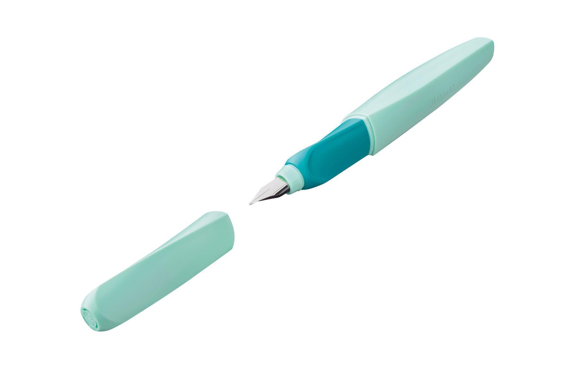 Pelikan Twist Neo Mint – Federspitze M – für Rechts- & Linkshänder – Mint, Blau – Patronen