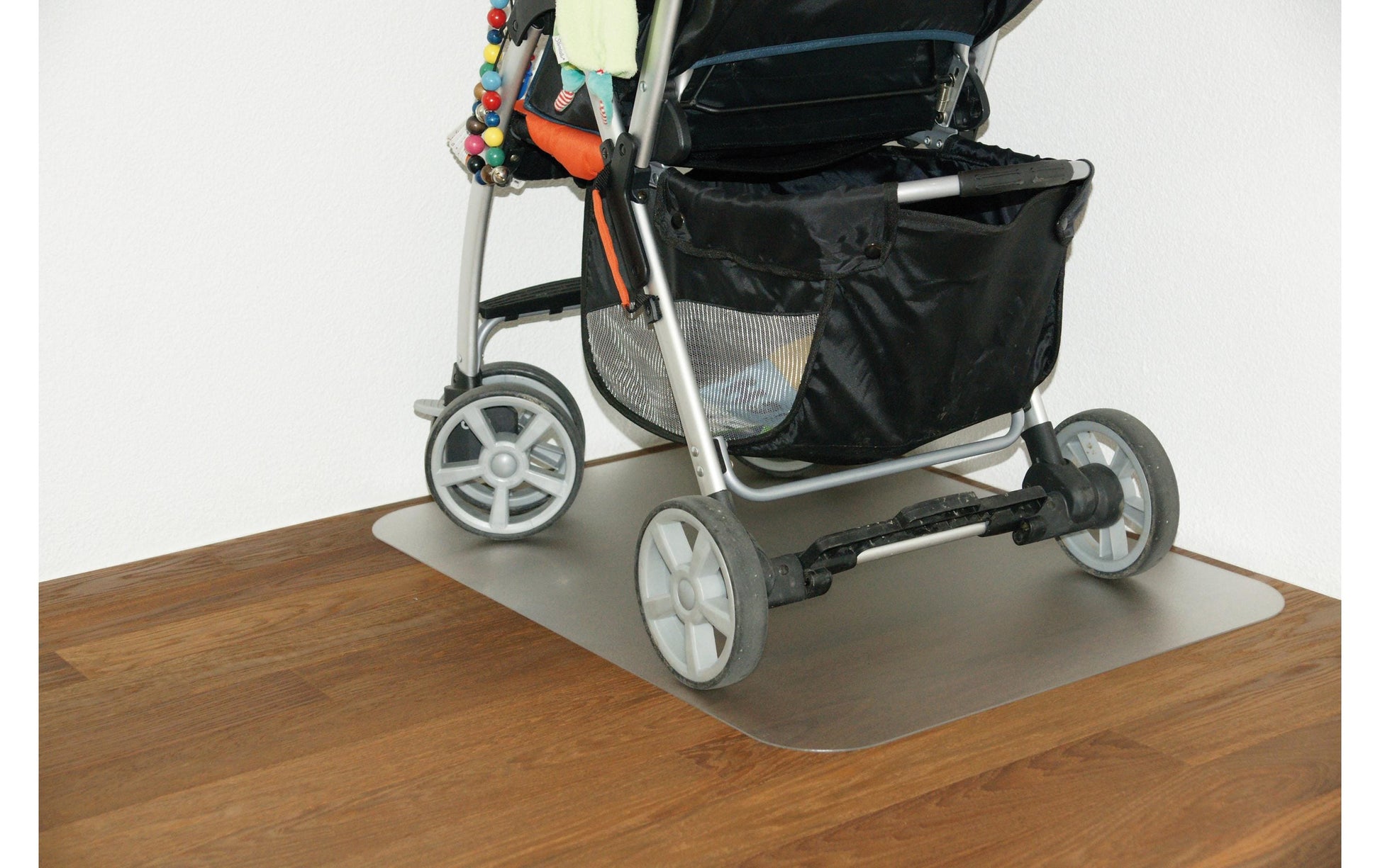 Siltex Bodenschutzmatte für Hartböden – 120 × 120 cm, PU-Haftschicht, transparent, Polycarbonat