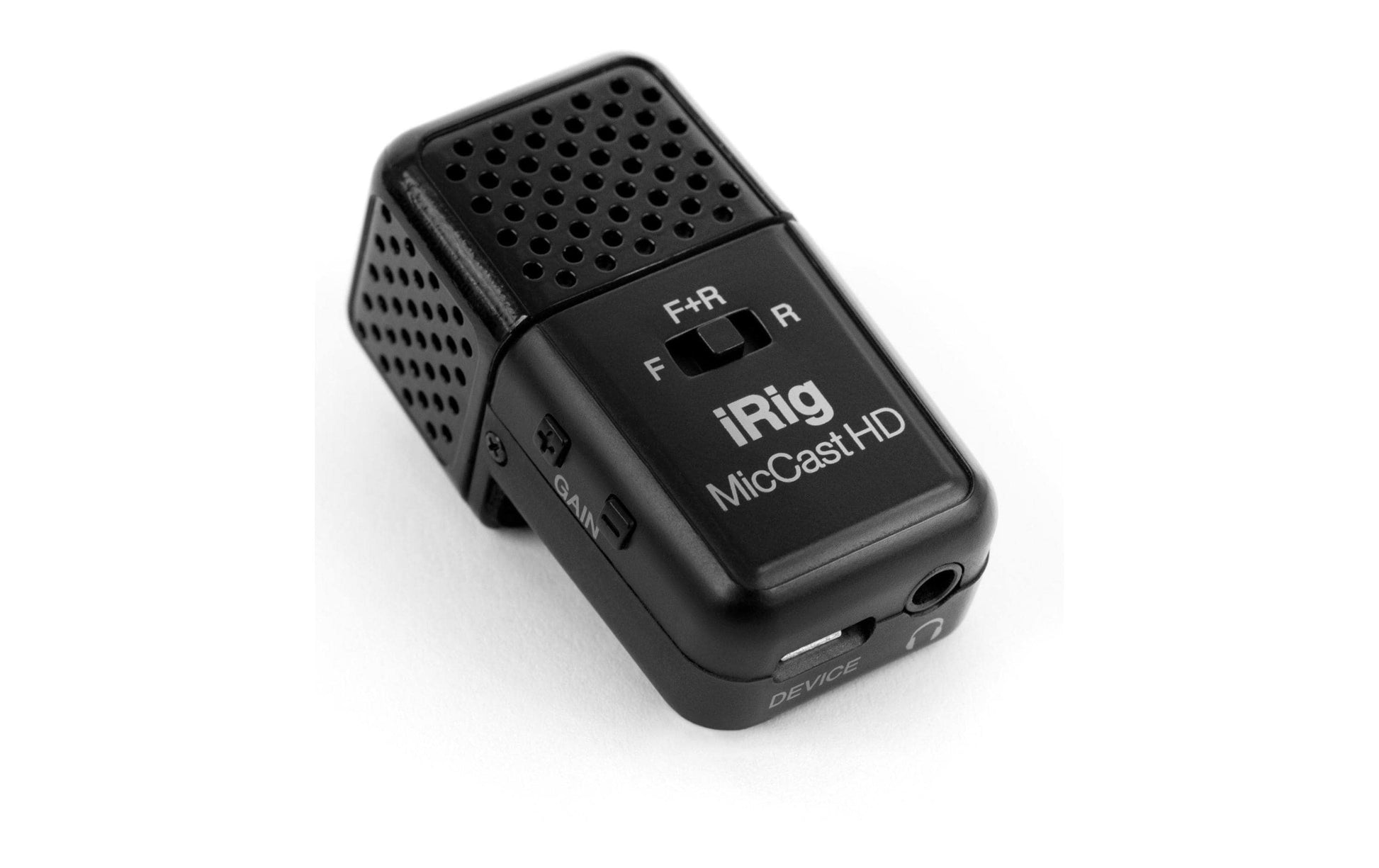 IK Multimedia iRig Mic Cast HD Lavaliermikrofon – USB, Niere, 40–20'000 Hz, für iOS/Android/Mac/PC, Schwarz