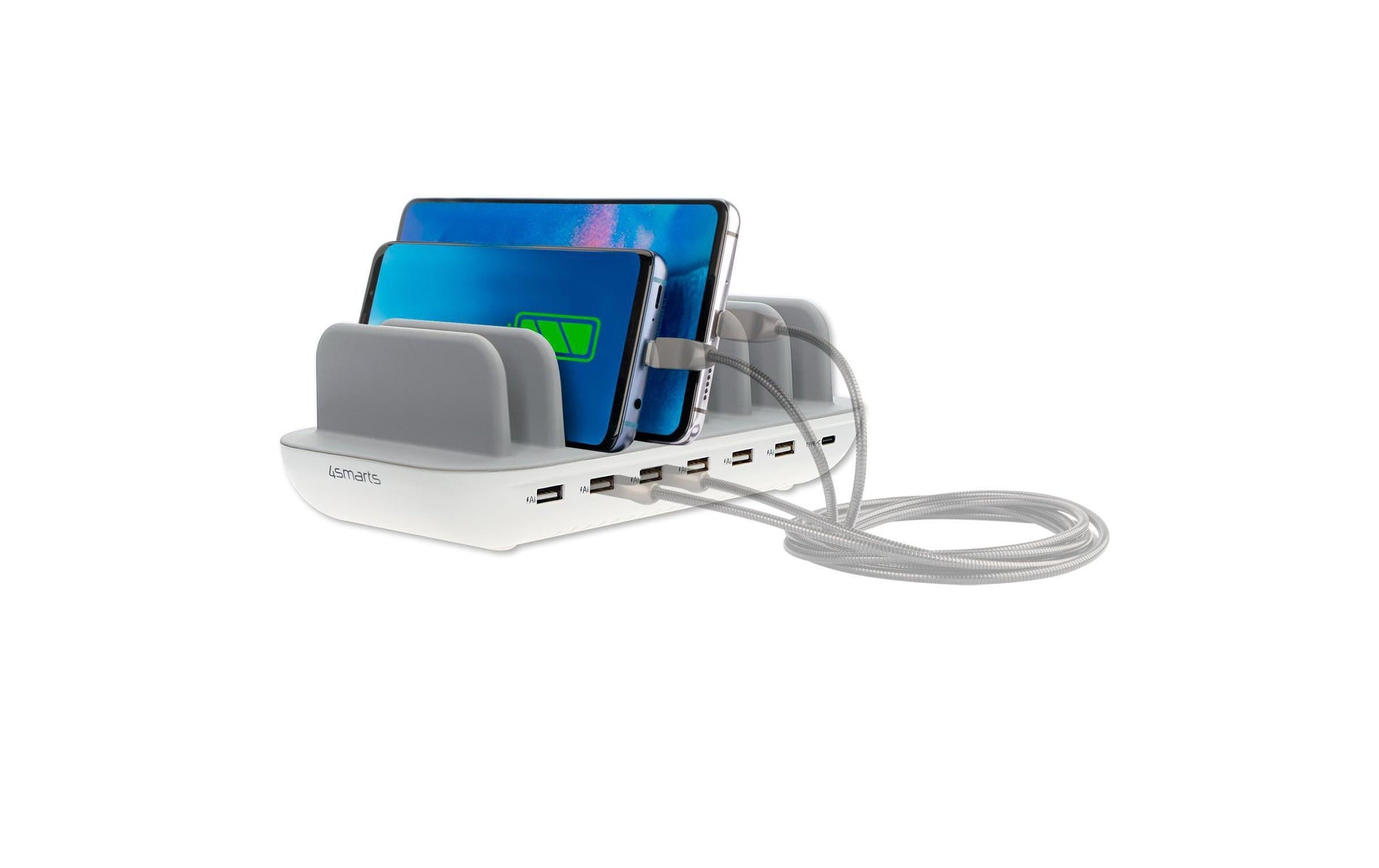 4smarts Ladestation Office – 60 W, 7 Ausgänge – für diverse Geräte