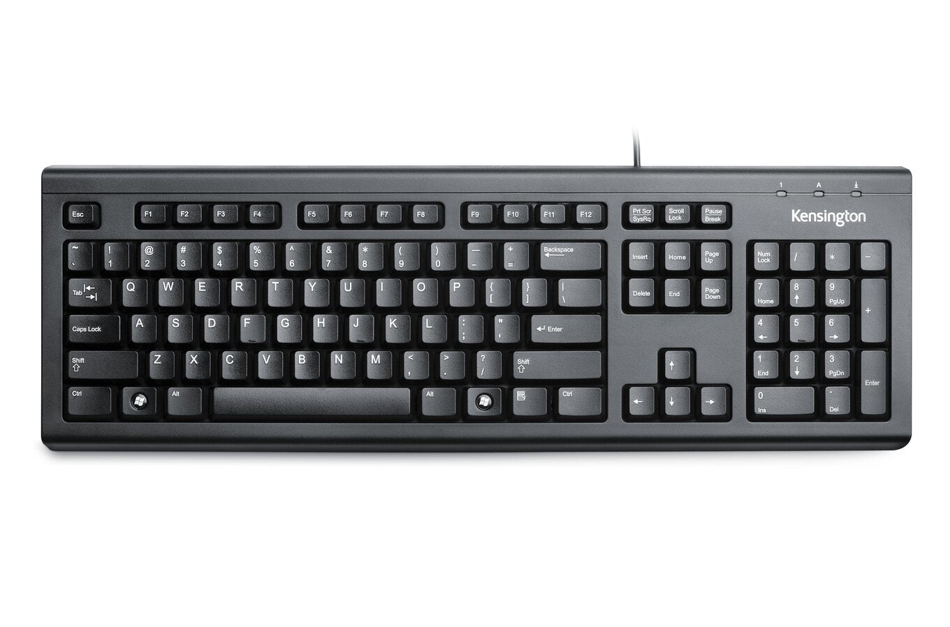 Kensington VALUKEYBOARD – Tastatur, kabelgebunden (USB-A), UK-Layout (EN), Schwarz