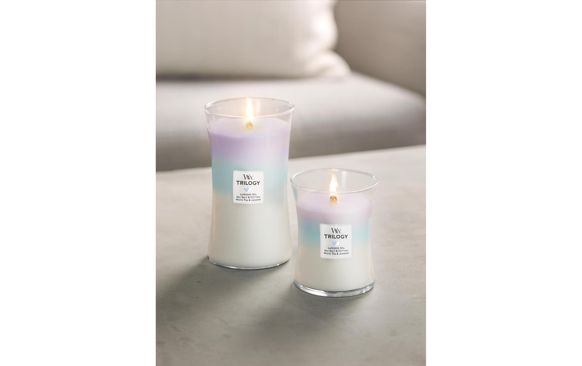 WoodWick Duftkerze – Eukalyptus & Lavendel – Ø 9,9 × 11,4 cm