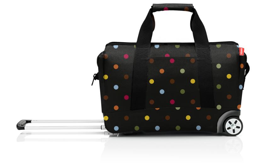 Reisenthel Allrounder Trolley – Reisetasche, 30 l, 2 Rollen, Polyester, Punktmuster Motiv, Mehrfarbig