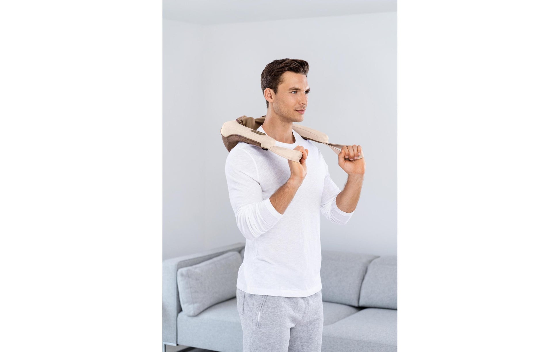 Beurer Massagekissen – Braun, Knetmassage, mit Wärmefunktion, für Nacken