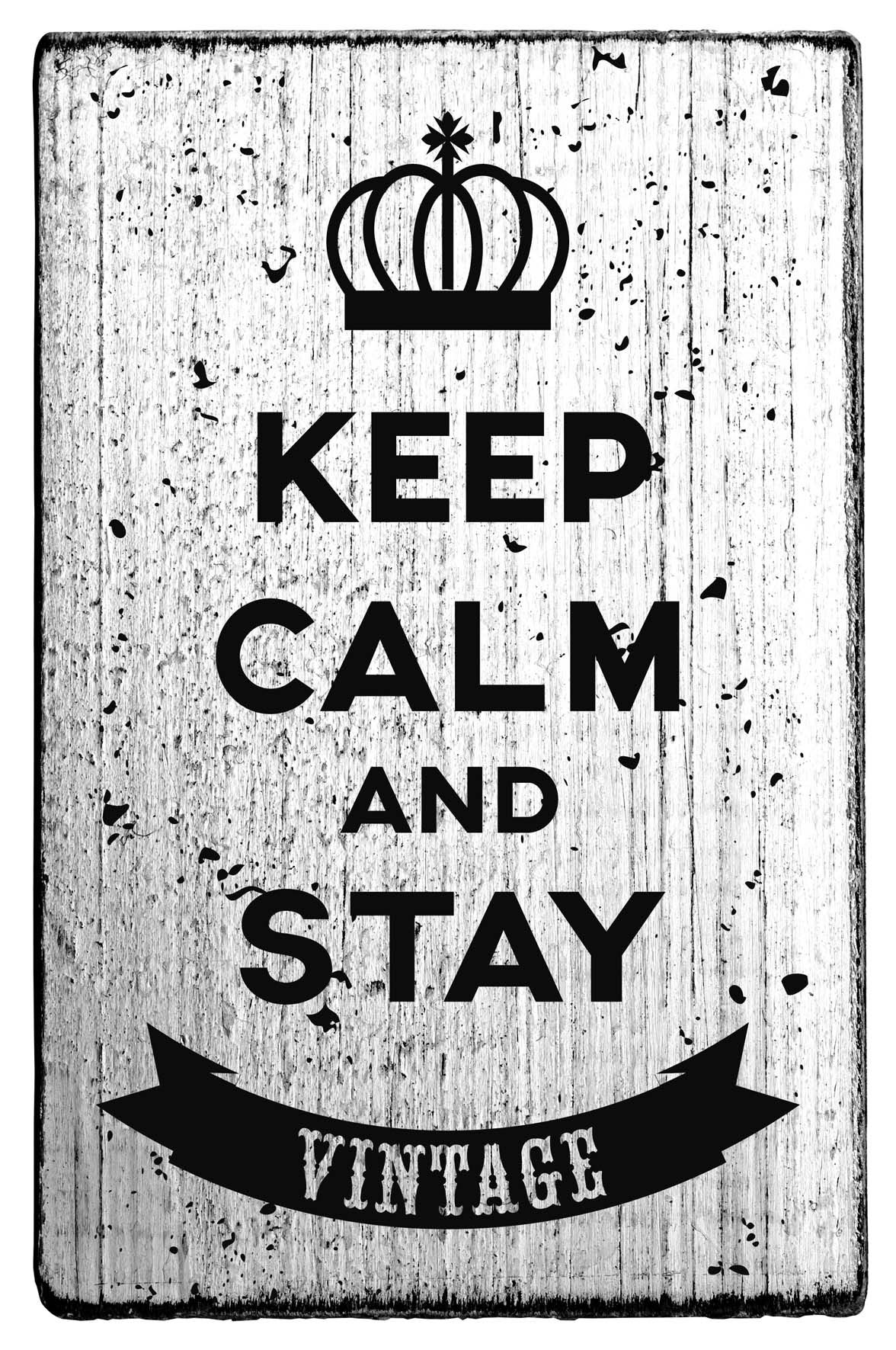 Colop Stempel – Keep Calm and stay – Holz, Naturgummi – 70 × 42 mm