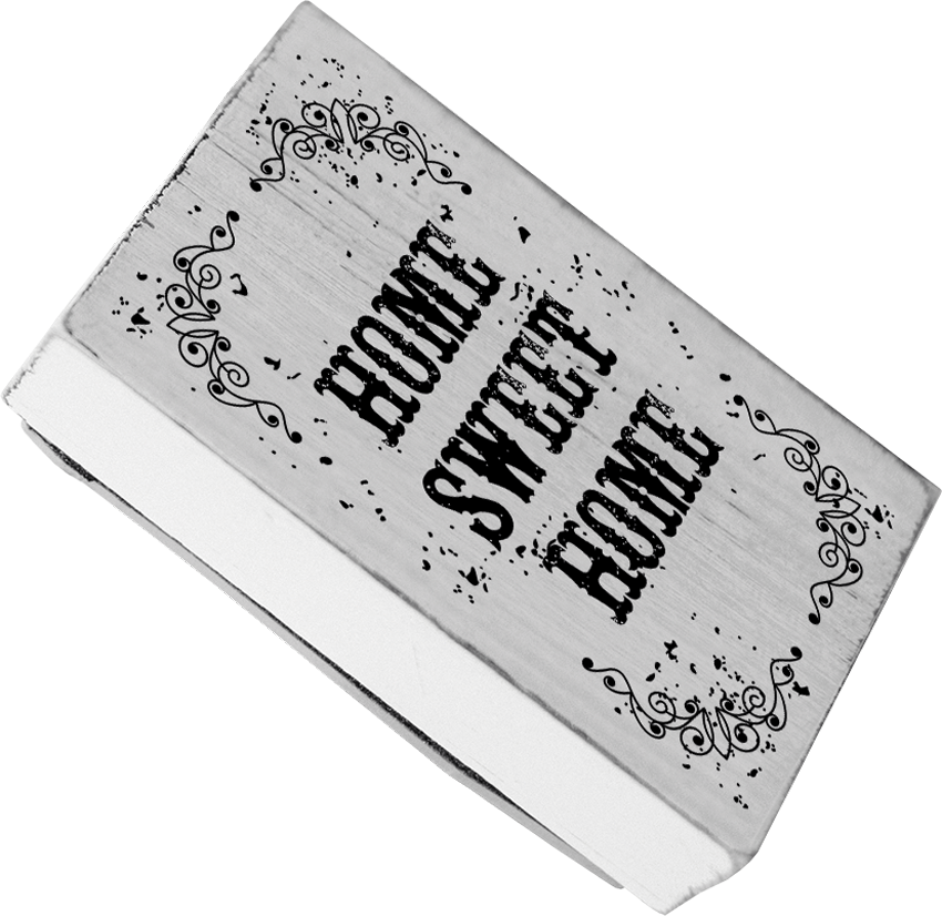 Colop Motivstempel – Vintage Home Sweet Home – Holz – 70 × 42 mm