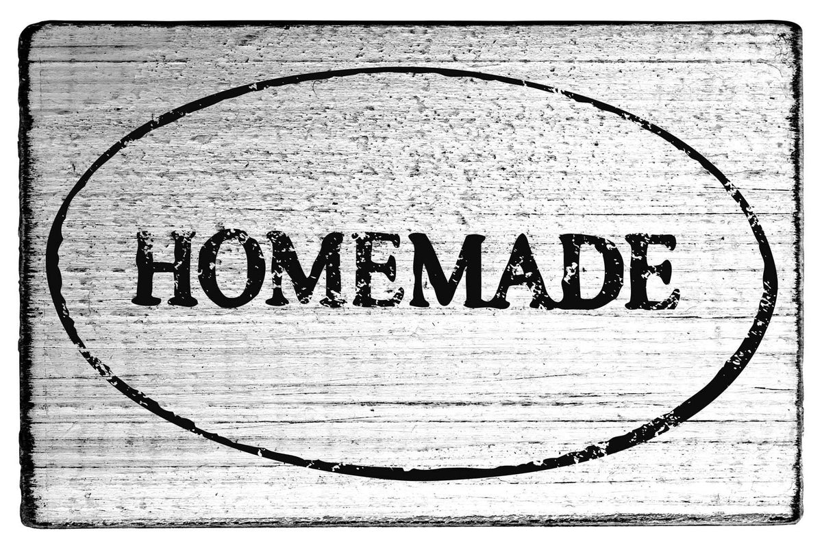 Colop Stempel – Vintage Homemade ovaler Rahmen – Holz, Naturgummi – 70 × 42 mm