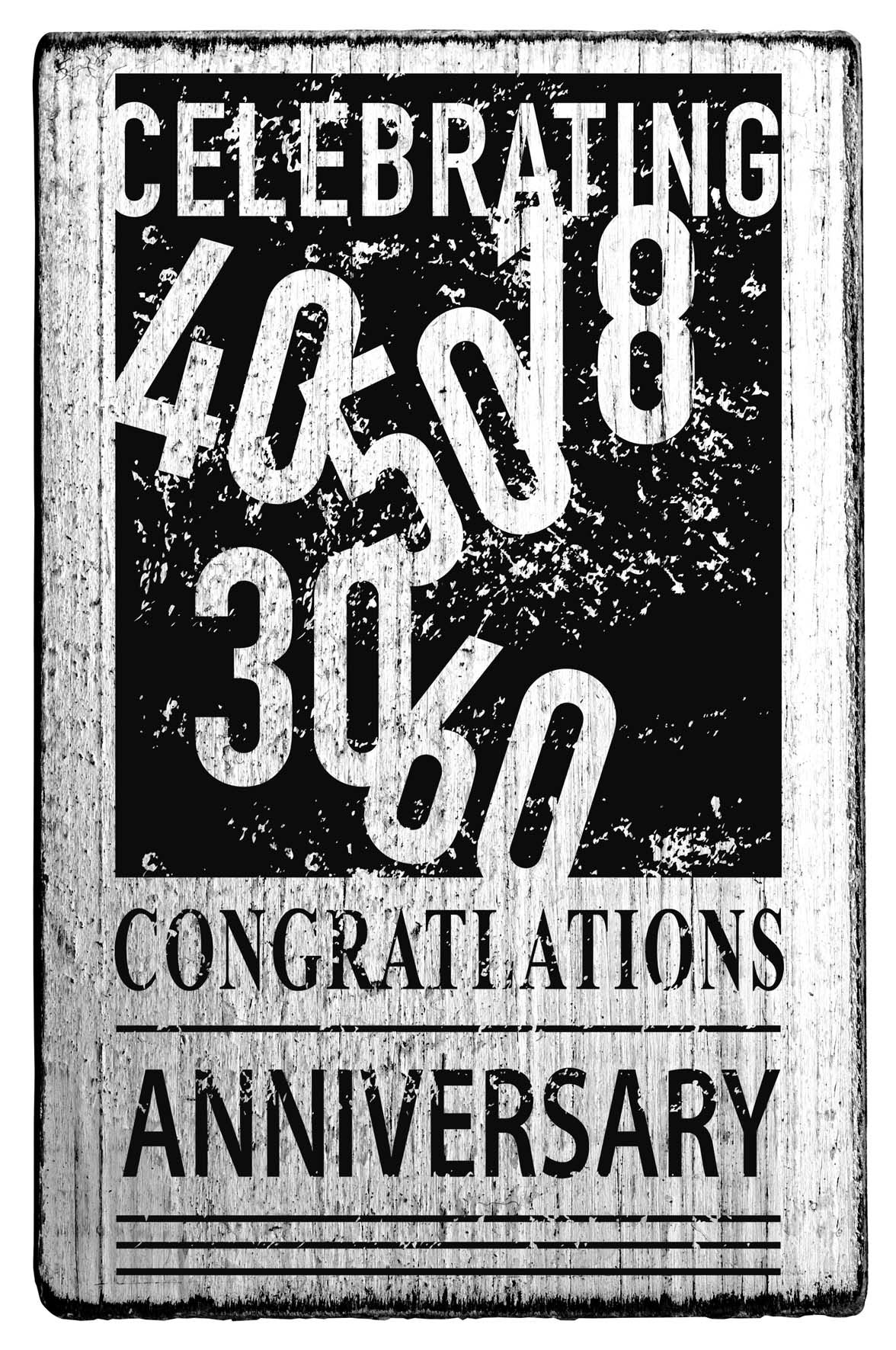 Colop Stempel Vintage – Motivstempel, Holz, Motiv Celebrating 40 50 … Congratulations, Abdruck 70 × 42 mm