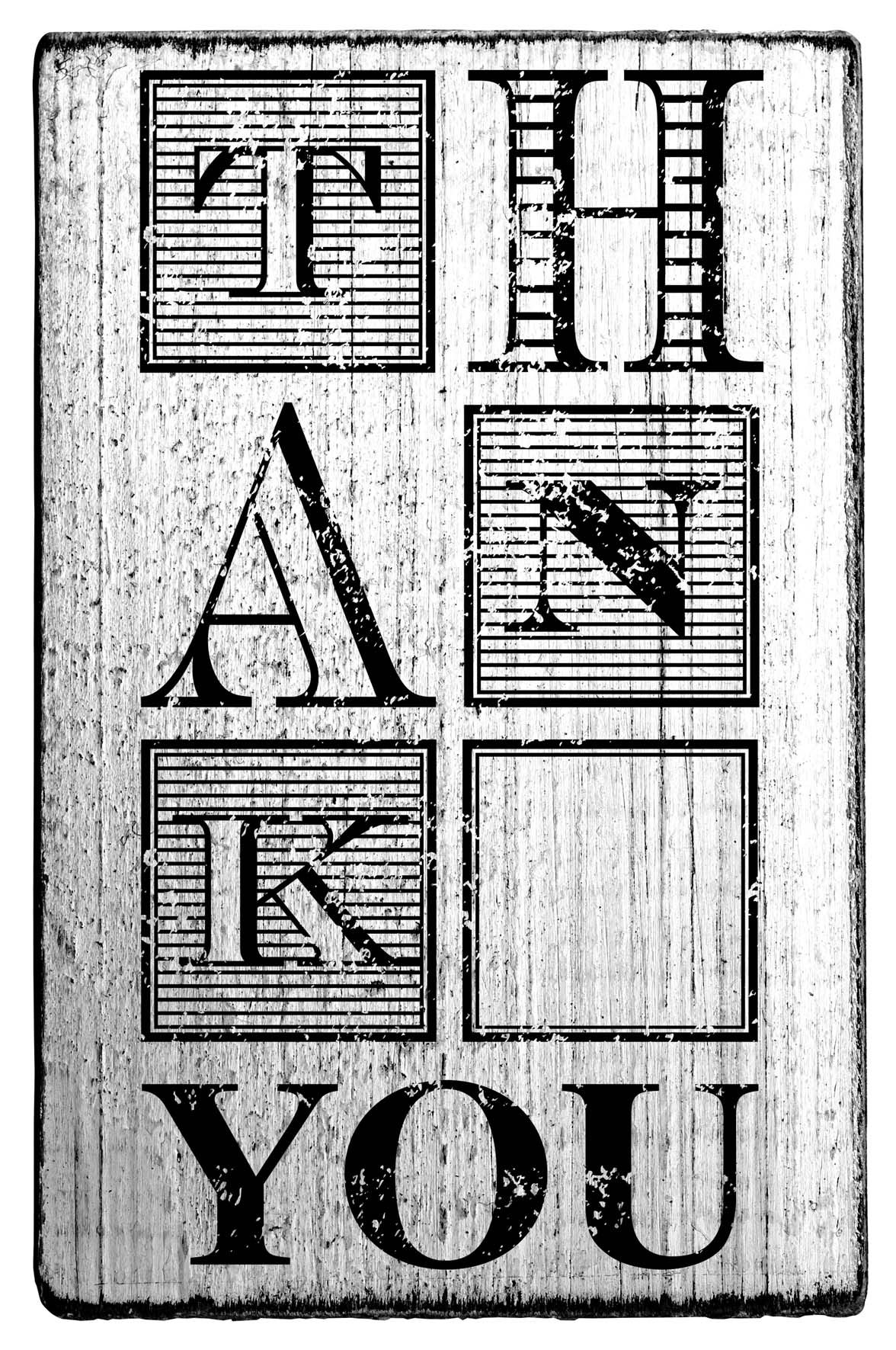Colop Motivstempel – Thank you – Holz – 70 × 42 mm