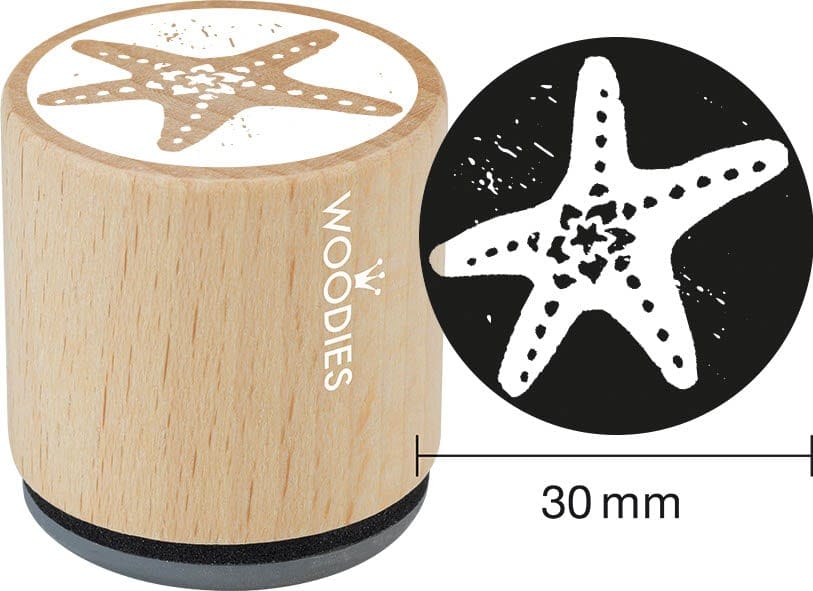 Colop Motivstempel – Seestern – Buchenholz – Abdruck Ø 30 mm