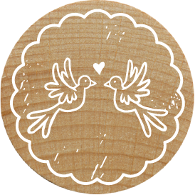 Colop Stempel – Täubchen – Buchenholz – Ø 30 mm