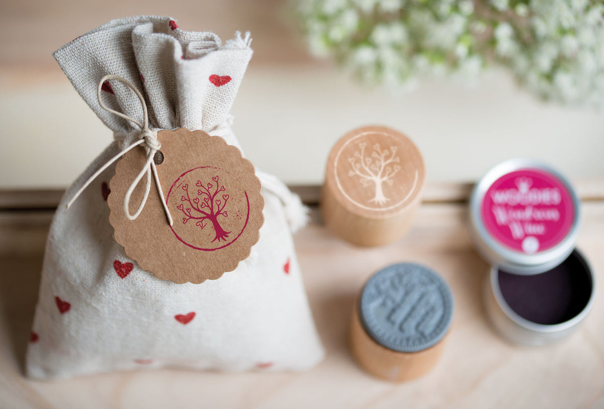 Colop Woodies – Motivstempel, Holz, Motiv Herzbaum, Ø 30 mm