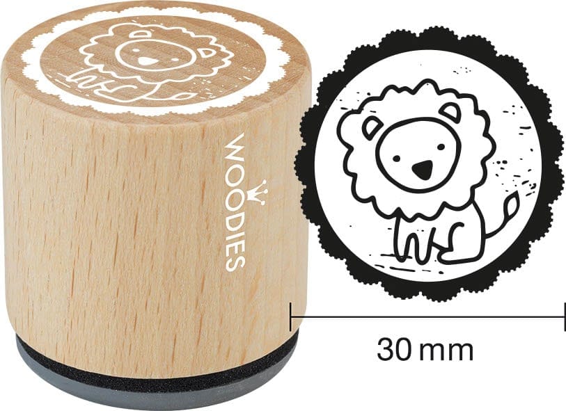 Colop Motivstempel – Löwe – Holz – Ø 30 mm