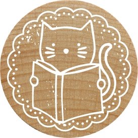 Colop Woodies – Motivstempel, Holz, Katzenmotiv, Ø 30 mm