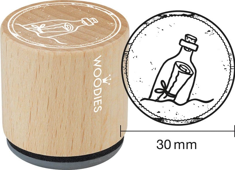 Colop Stempel – Flaschenpost – Buchenholz – Ø 30 mm