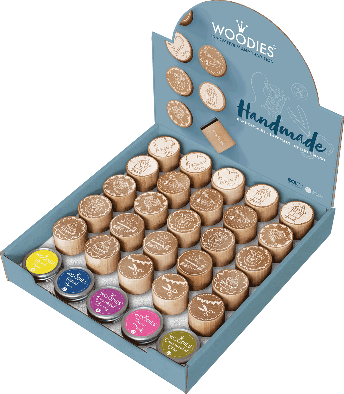 Colop Display Woodies – Motivstempel, Holz