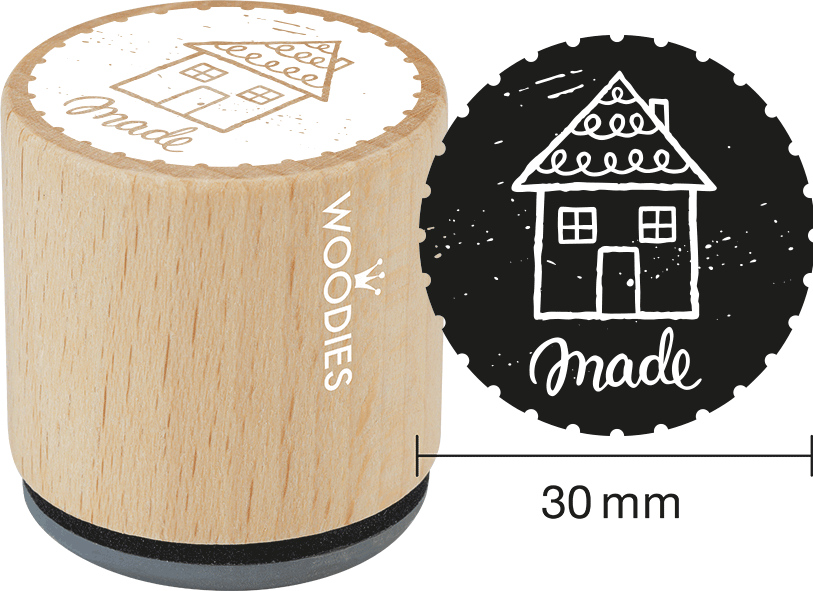 Colop Motivstempel – Homemade – FSC-zertifiziertes Buchenholz – Abdruck Ø 30 mm