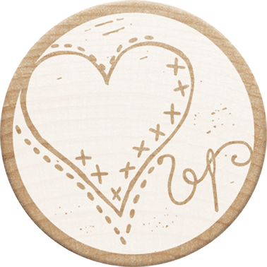 Colop Motivstempel – Herz – Buchenholz – Ø 30 mm