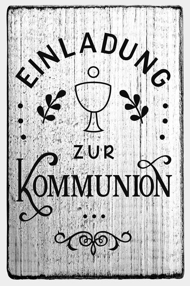Colop Motivstempel – Einladung zur Kommunion – Holz – 70 × 42 mm