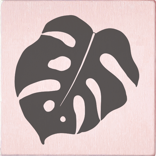 Colop May & Berry – Motivstempel, Holz, Motiv Palmblatt, Abdruck 45 × 45 mm, nude