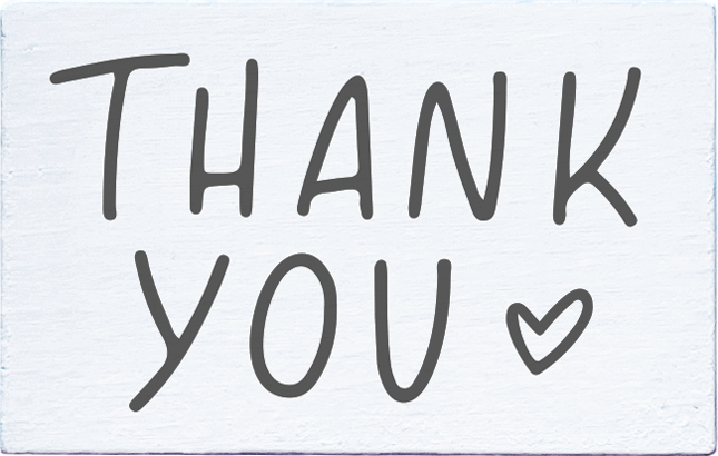 Colop Stempel – May & Berry Thank you – Holz – 35 × 55 mm – Weiss