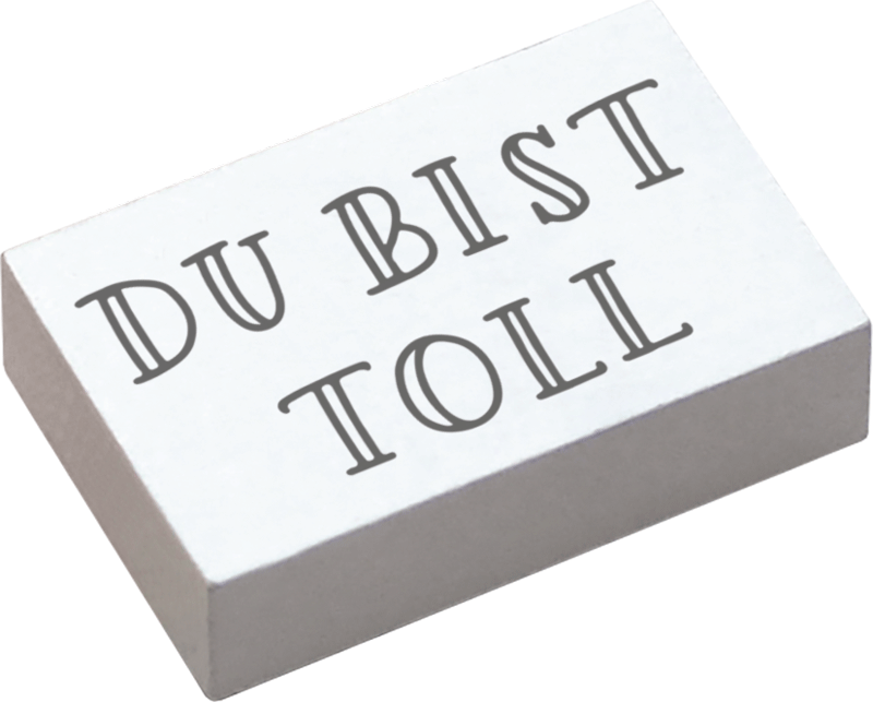 Colop Motivstempel – May & Berry – Du bist toll – Holz – 35 × 55 mm