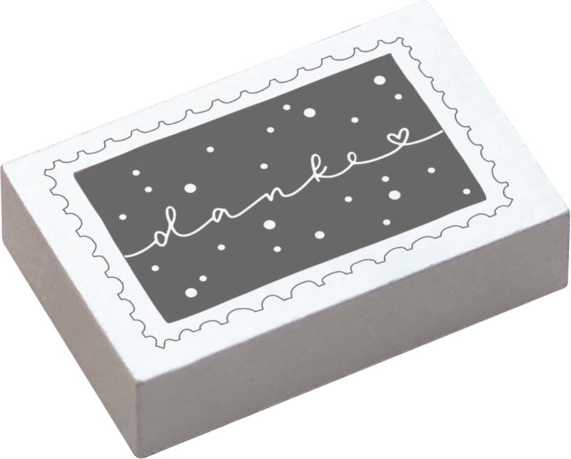 Colop May & Berry – Motivstempel, Holz, Motiv Briefmarke Danke, Abdruck 55 × 35 mm
