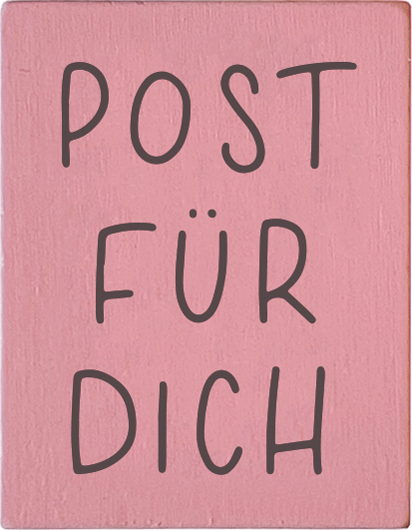 Colop Motivstempel – Post für dich – Buchenholz, Naturgummi – 35 × 45 mm