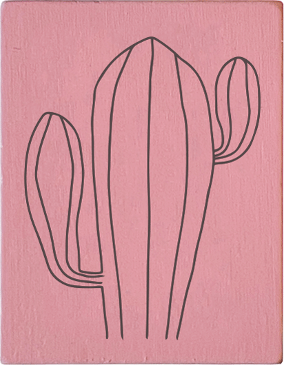 Colop Stempel – May & Berry Wüstenkaktus – Buchenholz, Naturgummi – 35 × 45 mm – Rosa