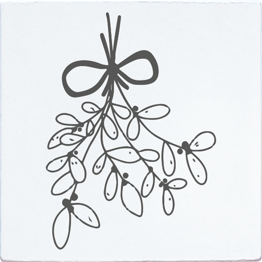 Colop Stempel – Mistelzweig – Holz – 45 × 45 mm – Weiss