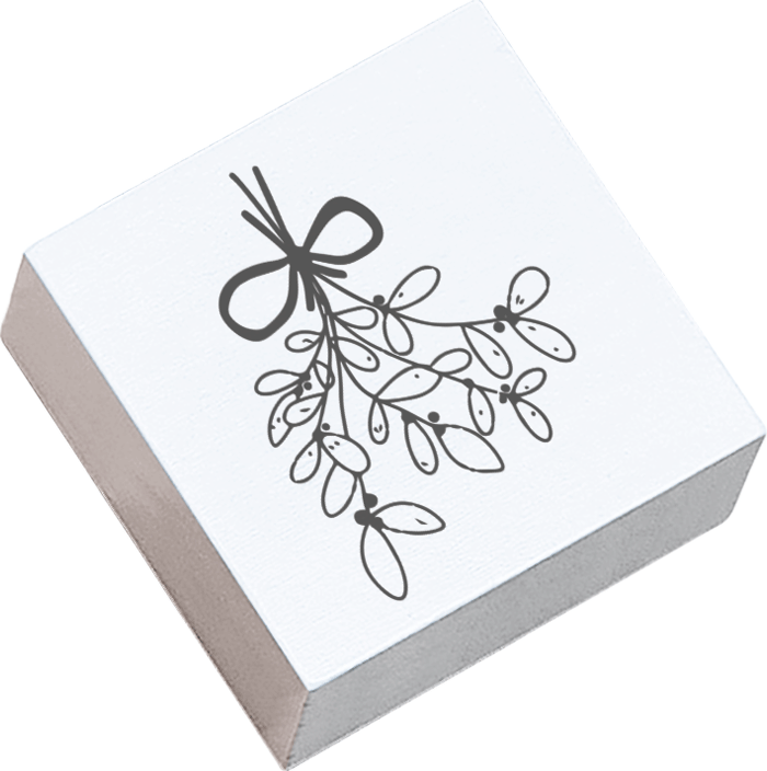 Colop Stempel – Mistelzweig – Holz – 45 × 45 mm – Weiss