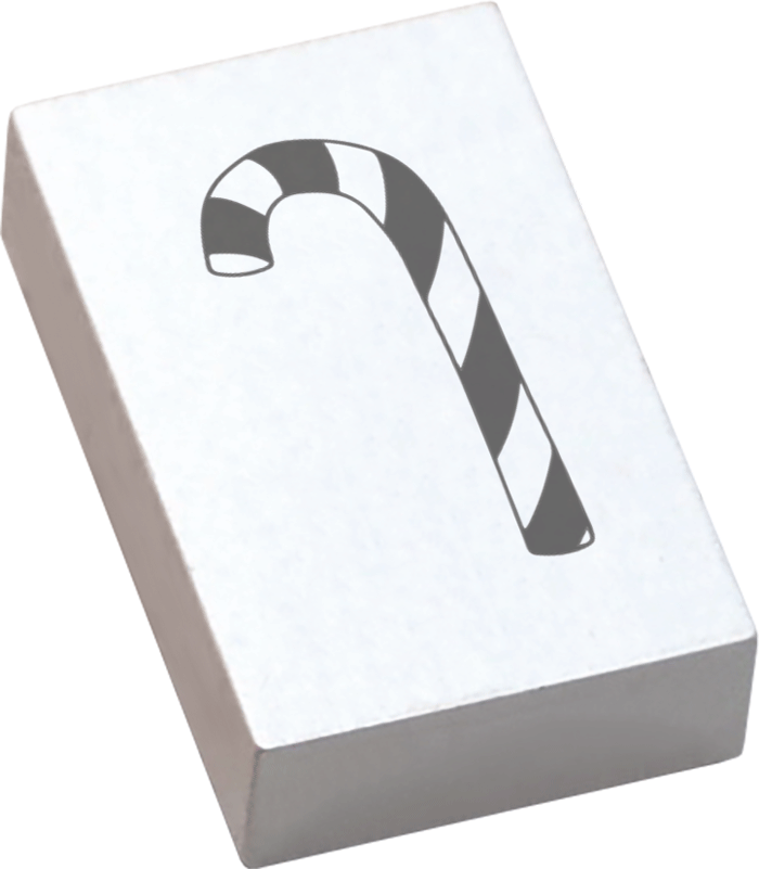 Colop May & Berry – Motivstempel, Holz, Motiv Zuckerstange – Abdruck 35 × 55 mm