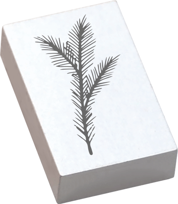 Colop Motivstempel – Tannenzweige, May & Berry – Buchenholz, Naturgummi – 35 × 55 mm