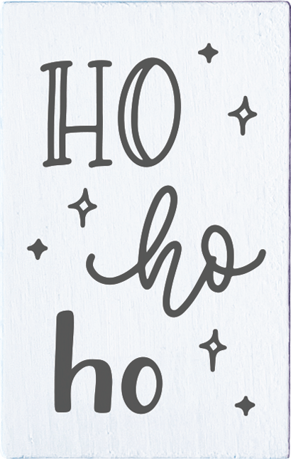 Colop May & Berry – Motivstempel, Holz, Motiv Ho ho ho, Abdruck 35 × 55 mm, weiss