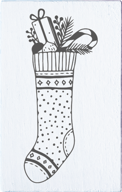 Colop Stempel – Weihnachtsstrumpf – May & Berry – Holz – 35 × 55 mm