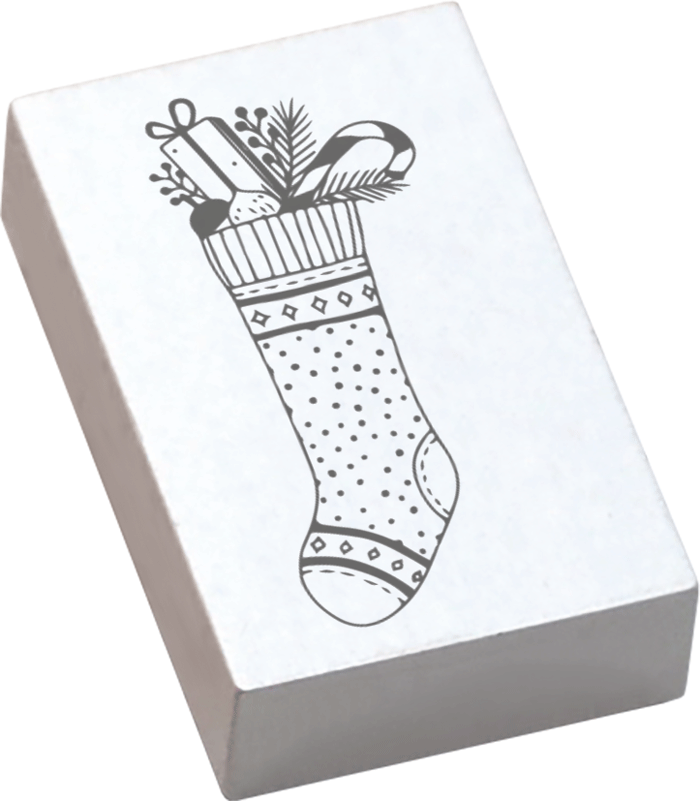 Colop Stempel – Weihnachtsstrumpf – May & Berry – Holz – 35 × 55 mm