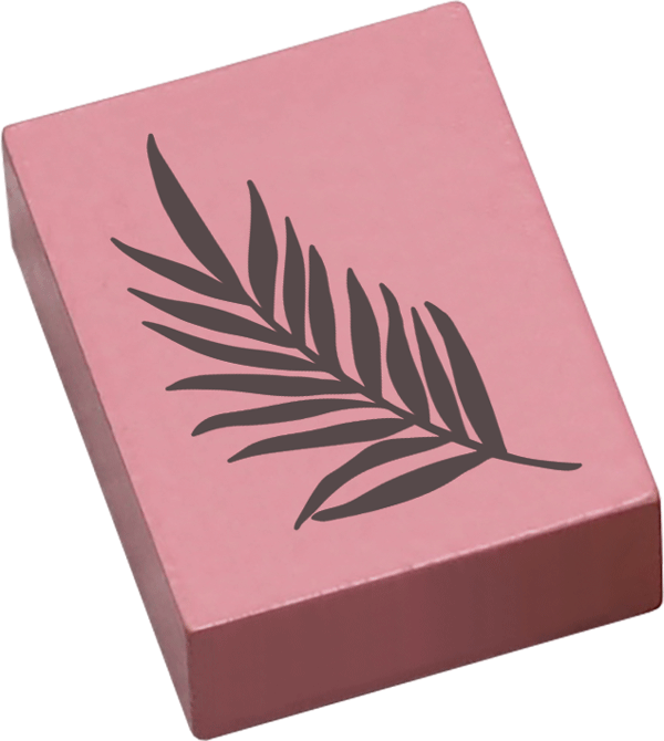 Colop May & Berry – Motivstempel, Holz, Motiv Bambuszweig, Abdruck 35 × 45 mm, Rosa