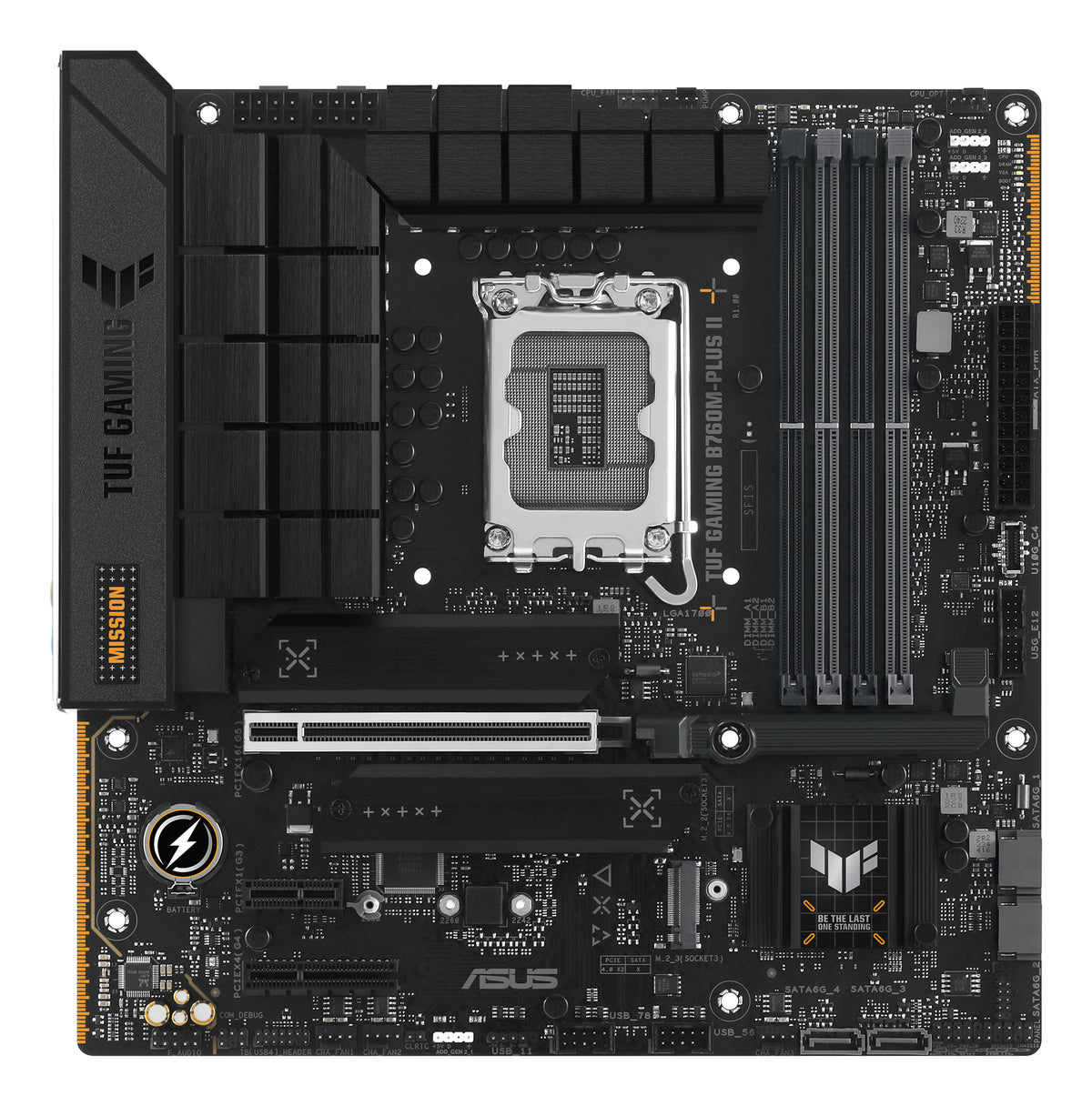 ASUS TUF GAMING B760M-PLUS II – Mainboard – LGA 1700, Intel B760, mATX, DDR5