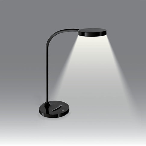CEP FLEX 200290001 LED-Tischleuchte – Netzbetrieb, dimmbar, Schwarz, 7 W