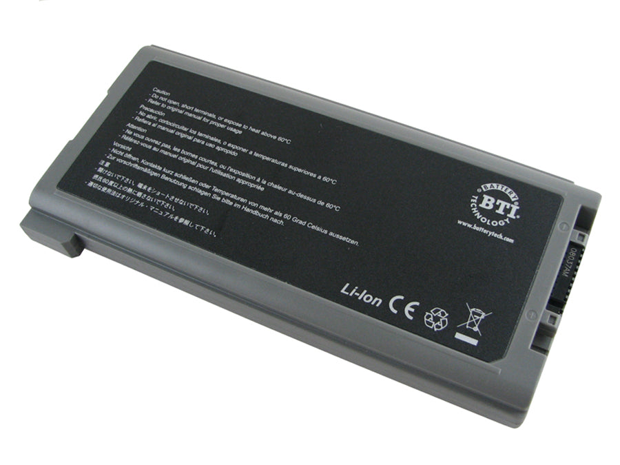 BTI Notebook-Akku – für Panasonic ToughBook 30 – 87 Wh, 11,1 V (9 Zellen) – Grau