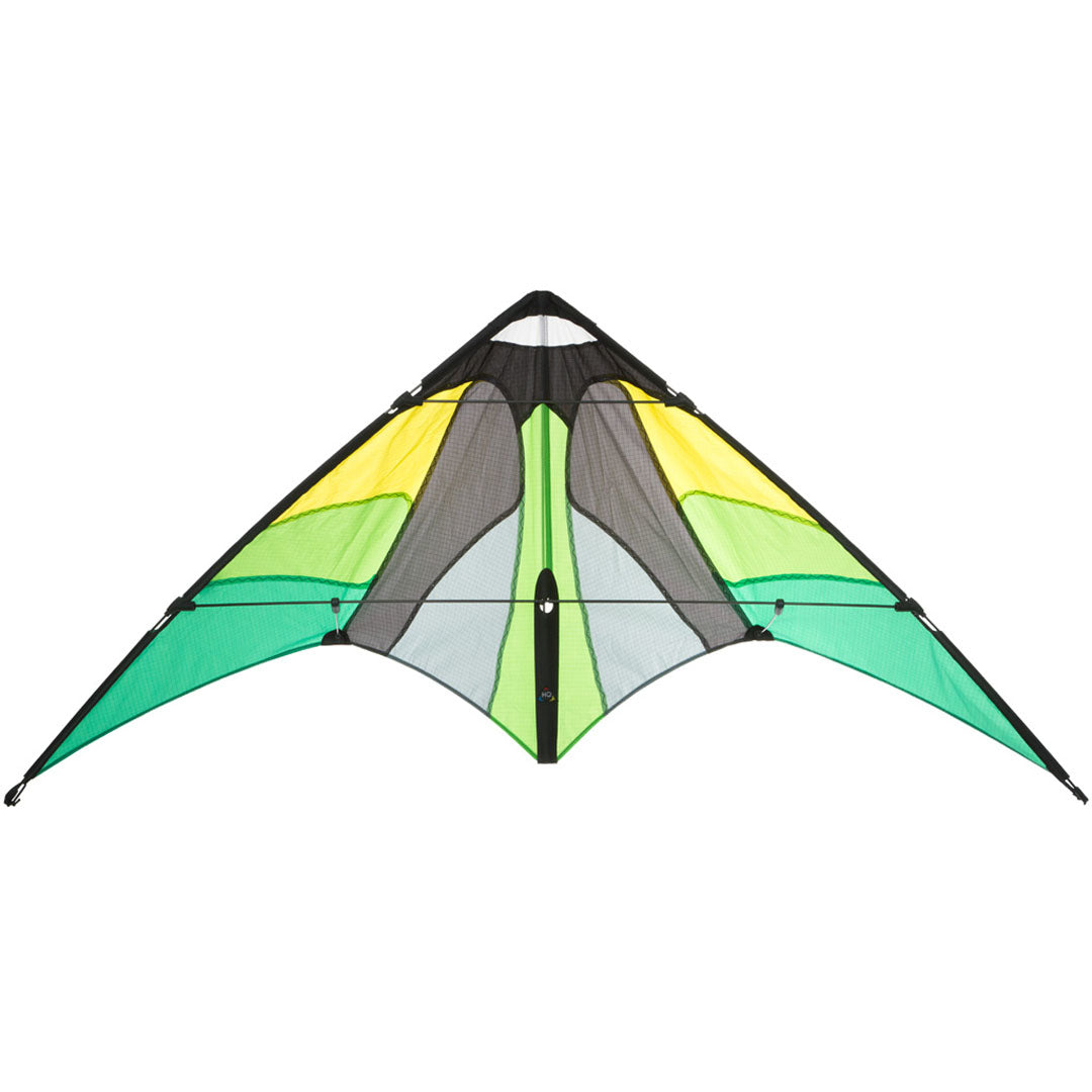 Invento Lenkdrachen Dual-Linie – 115 × 51 cm – 2 Leinen, 25 m Schnur – ab 10 J. – Ripstop-Polyester