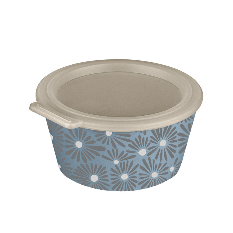 Koziol Dip-Schale – 700 ml, Kunststoff (recycelt), Blau, mit Deckel, spülmaschinenfest