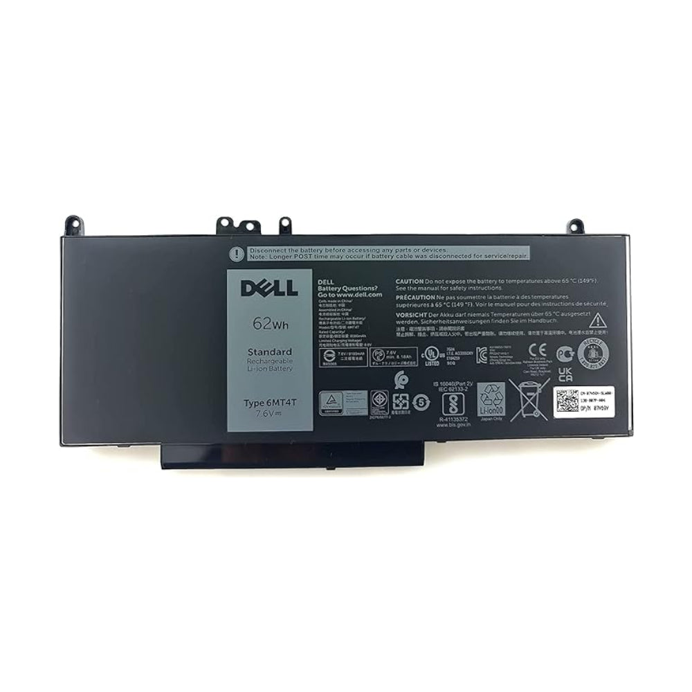 DELL Origin Storage Notebook-Akku – für Dell Latitude E5270, E5450, E5470 – 62 Wh, 7,6 V (4 Zellen) – Schwarz