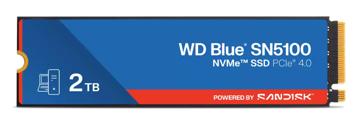 Western Digital WD Blue SN5100 – 2 TB M.2 2280 NVMe PCIe 4.0, 7'100/6'700 MB/s