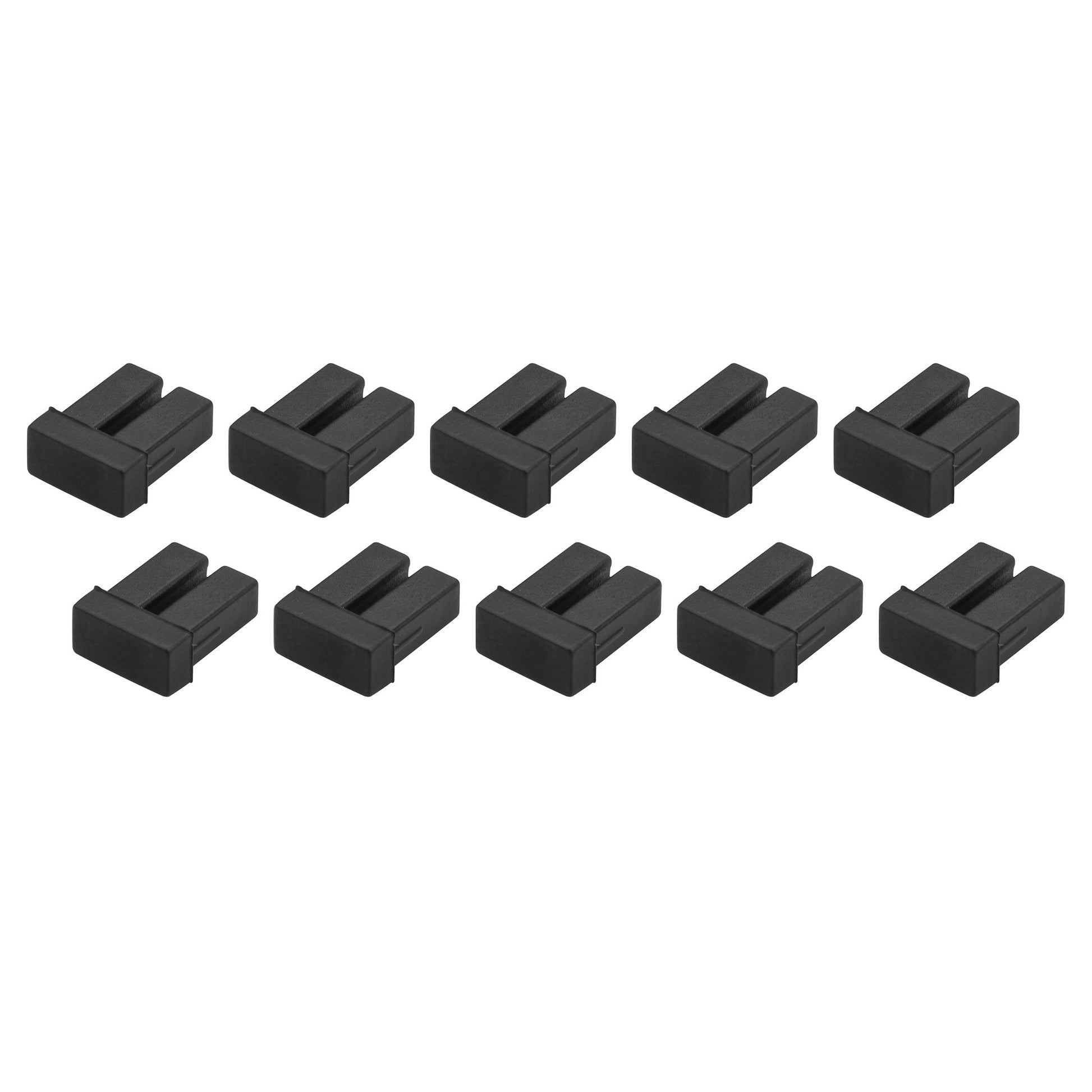 StarTech.com Staubschutzkappen – für LC, Gummi, Schwarz, 10er-Pack, 18×15×7 mm