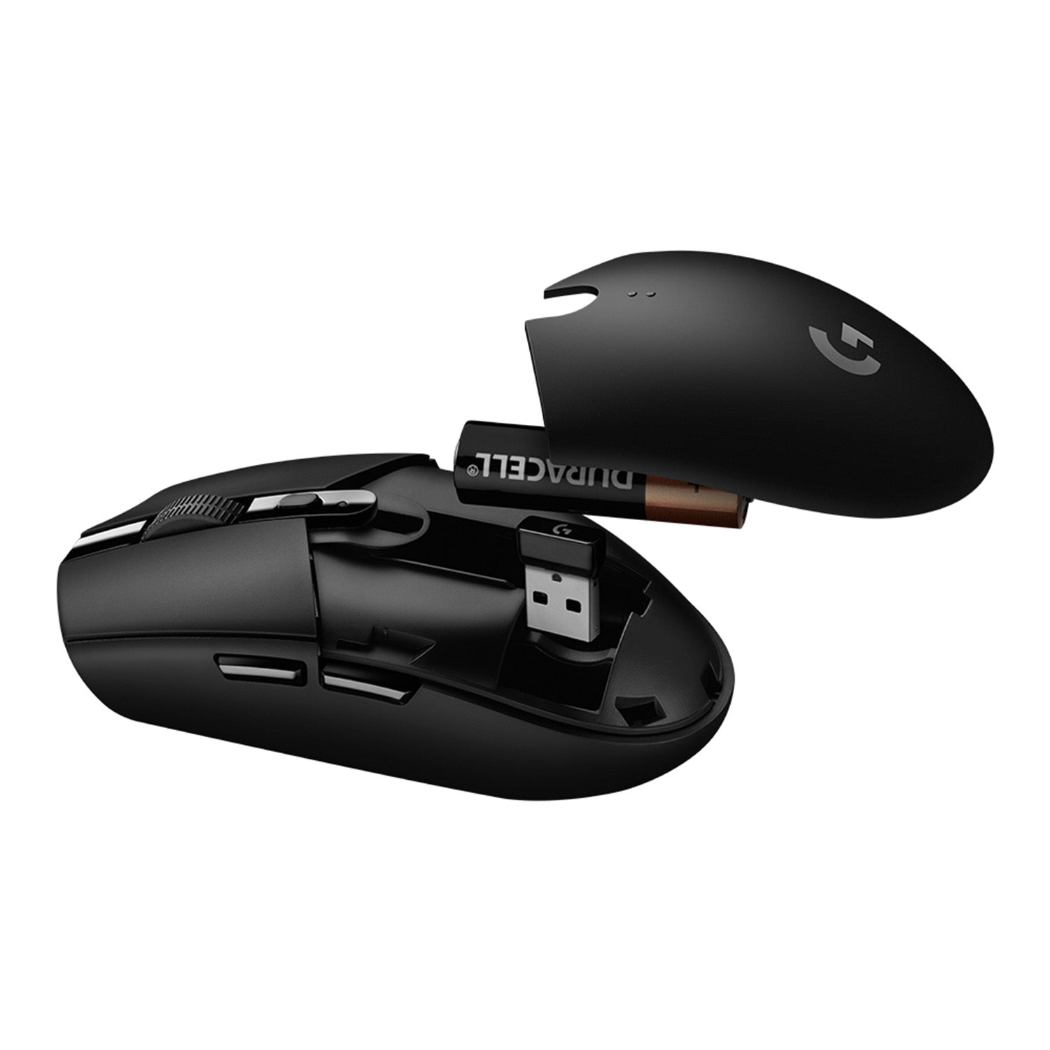 Logitech G G305 Lightspeed – Gaming-Maus – Kabellos (Bluetooth/2,4 GHz), 12000 DPI, RGB-Beleuchtung, rechts