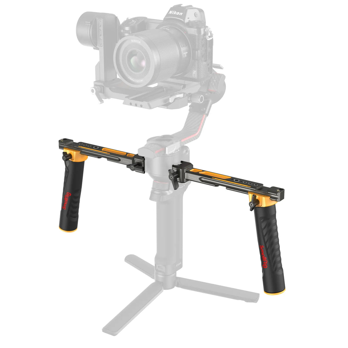 SmallRig 5526 Dual-Handgriff – für DJI RS2, RSC 2, RS3 und andere – Schwarz/Gelb