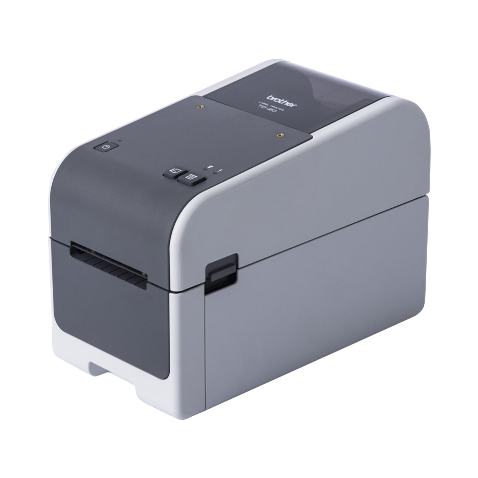 Brother TD-2320D300 – Etikettendrucker, Thermodirekt, für Etiketten bis 59 mm, USB, LAN, 300 dpi