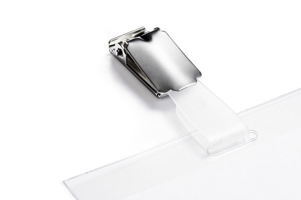 Durable Namensschild – 75 × 40 mm, Kunststoff, transparent, mit Magnet – 10 Stück